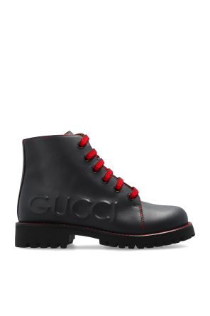 GUCCI ブーツ　子供 Gucci Kids Suede ankle boots | Kids's | Vitkac